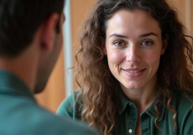 Two people in a coaching session focused on communication